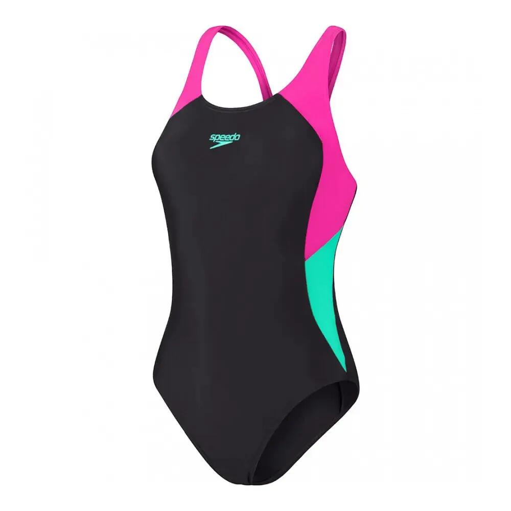 Damski kostium kąpielowy 1-częściowy Speedo Eco Colourblock Splice Muscleb