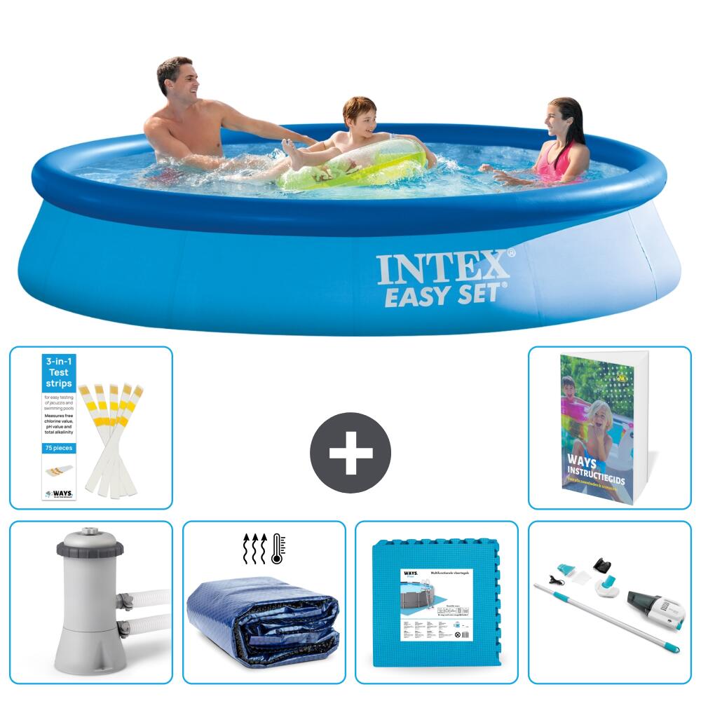INTEX Basen Easy Set Okrągły - 366x76 cm - 7-częściowy S319