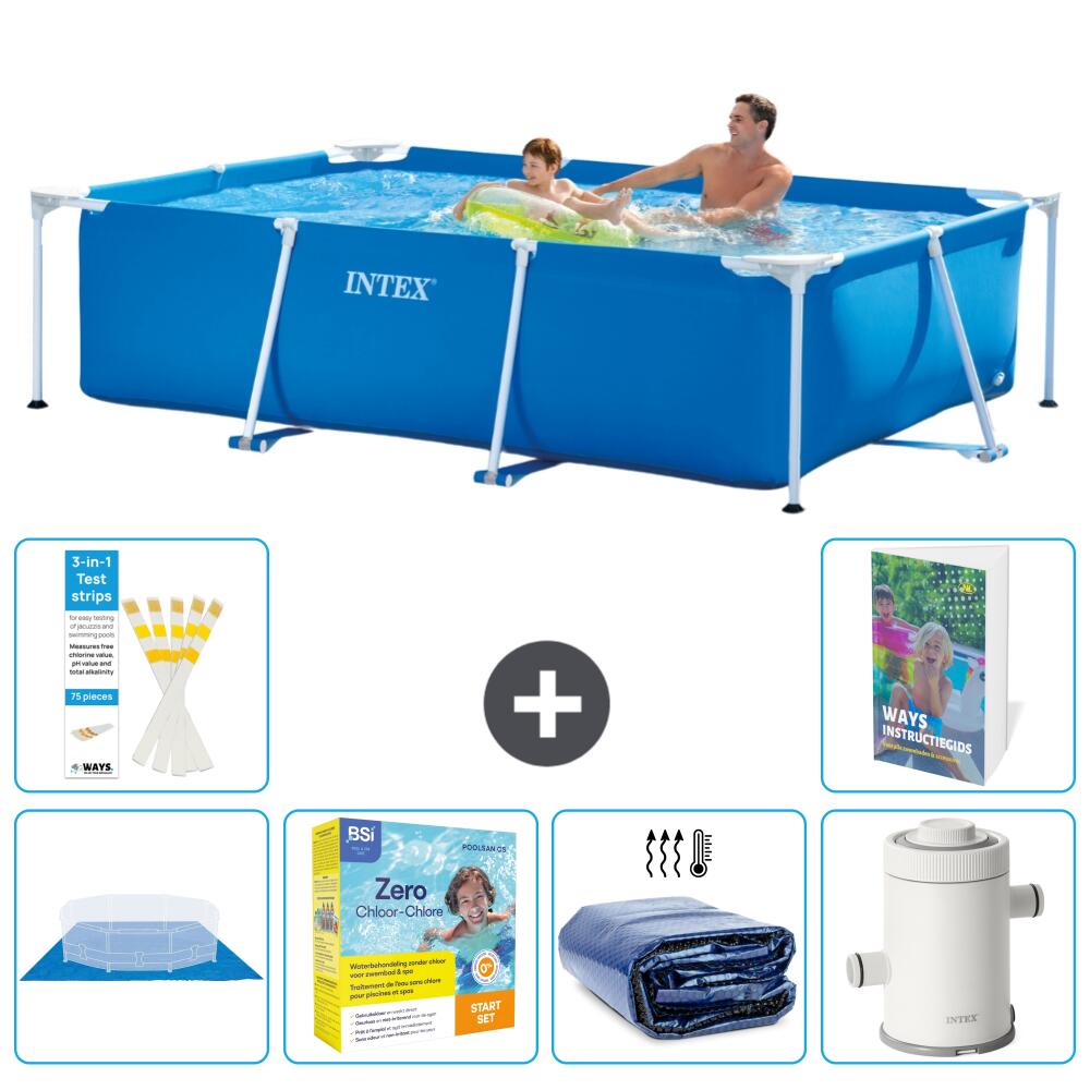 INTEX Basen ze stelażem Prostokątny - 260x160x65 cm - 7-częściowy S71