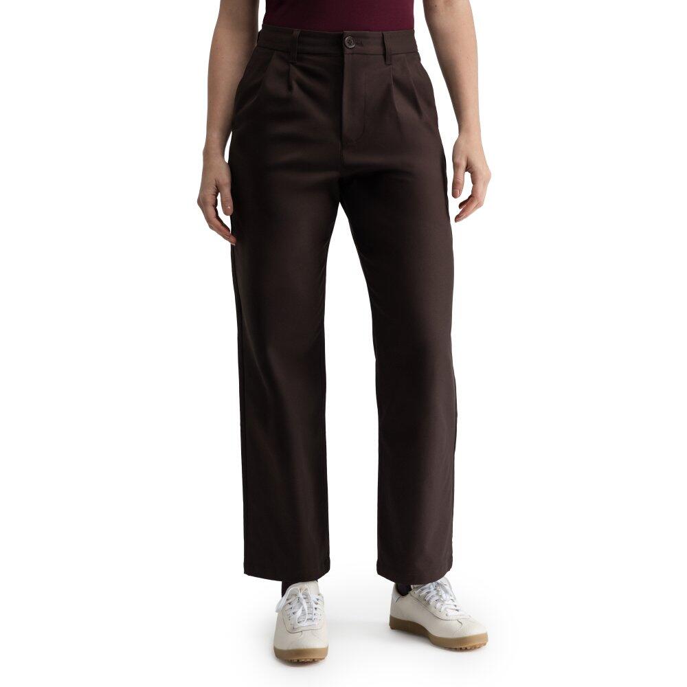 Damskie spodnie golfowe z prostymi nogawkami Siroko Iron-W Dark Brown