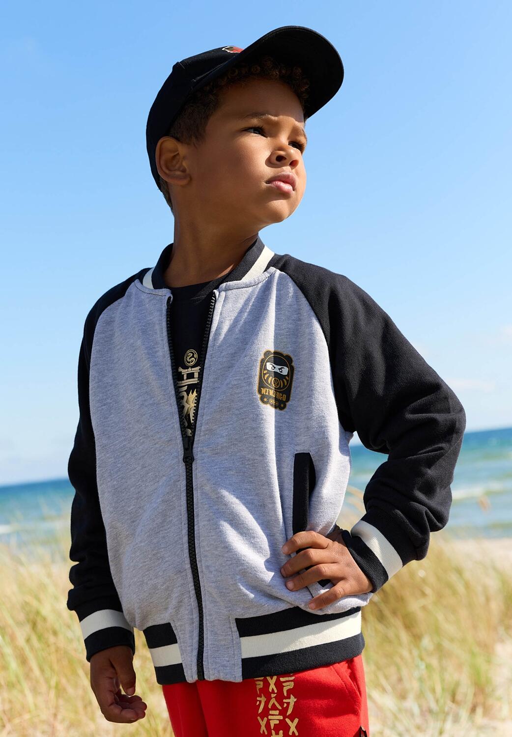 Bluza Rozpinana Chłopięca LEGO Ninjago Jian200 Szara