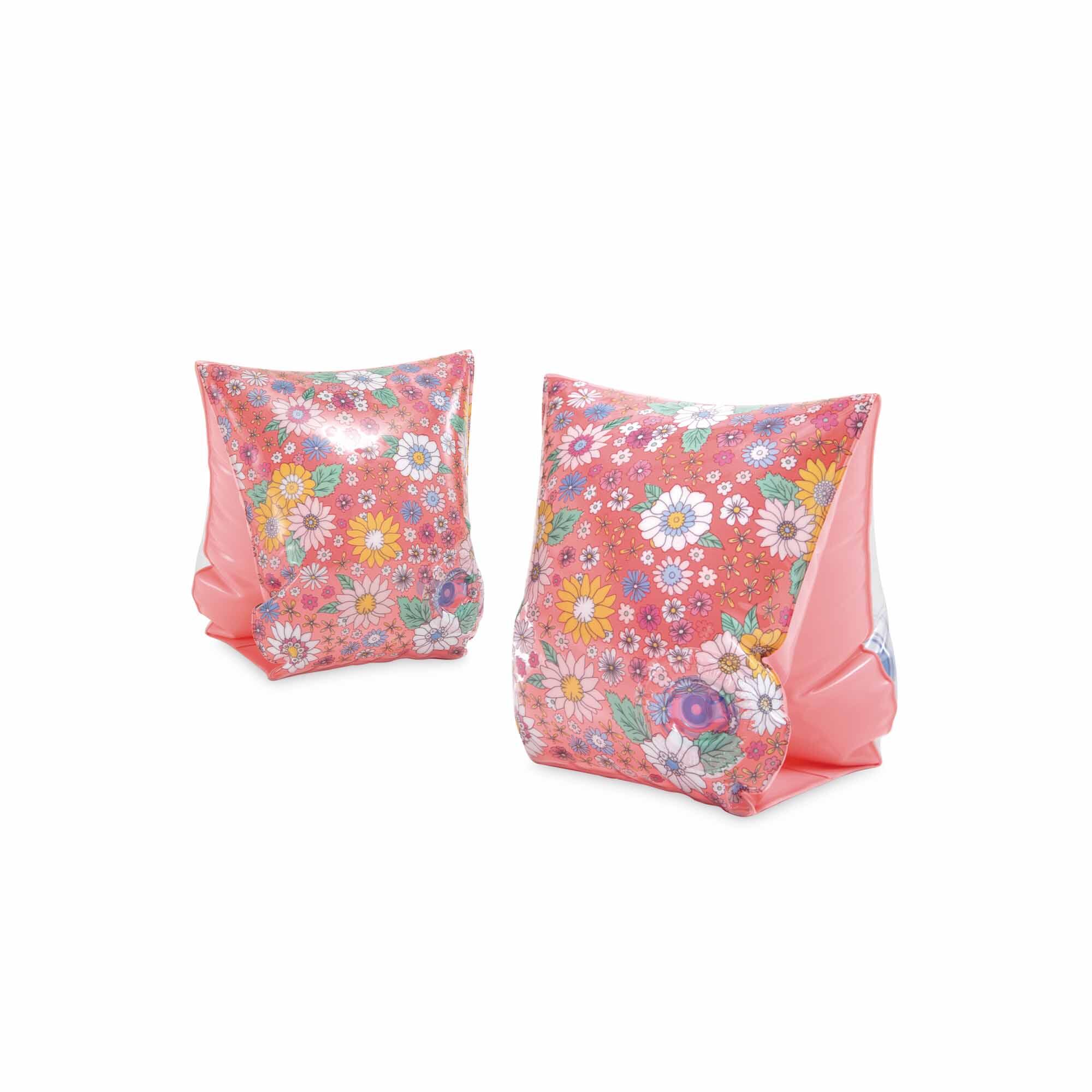 Rękawki do pływania na basen plażę Intex kwiatki 23x15cm