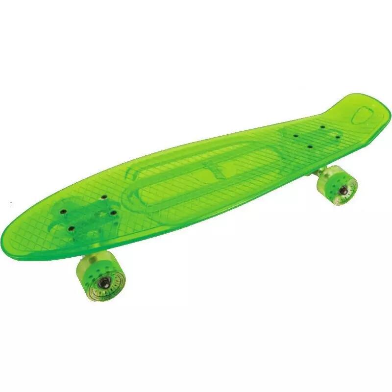 Deskorolka Amaya Cruiser Traction 72 cm przezroczysty zielony
