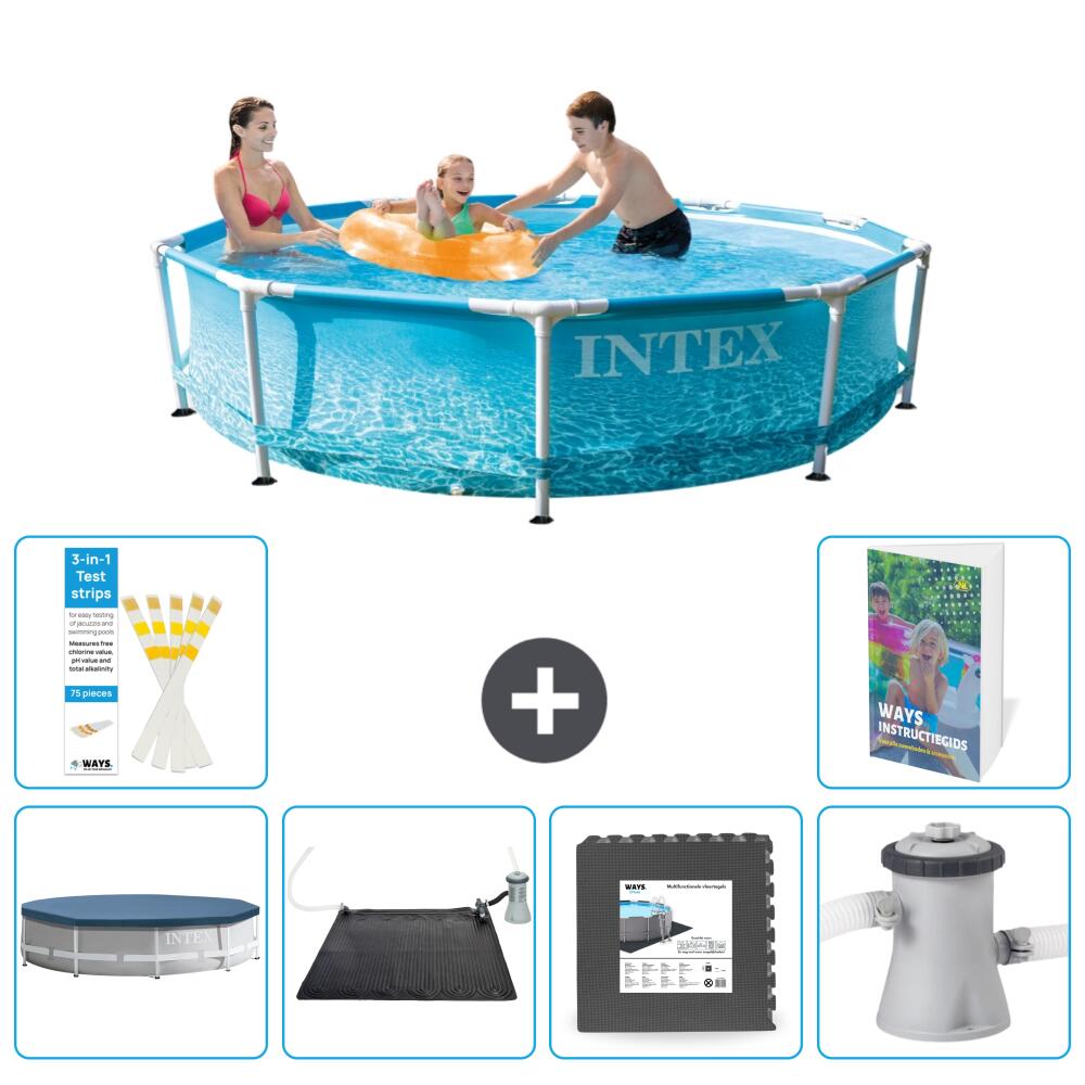 INTEX Basen ze stelażem Okrągły - 305x76 cm - 7-częściowy S21