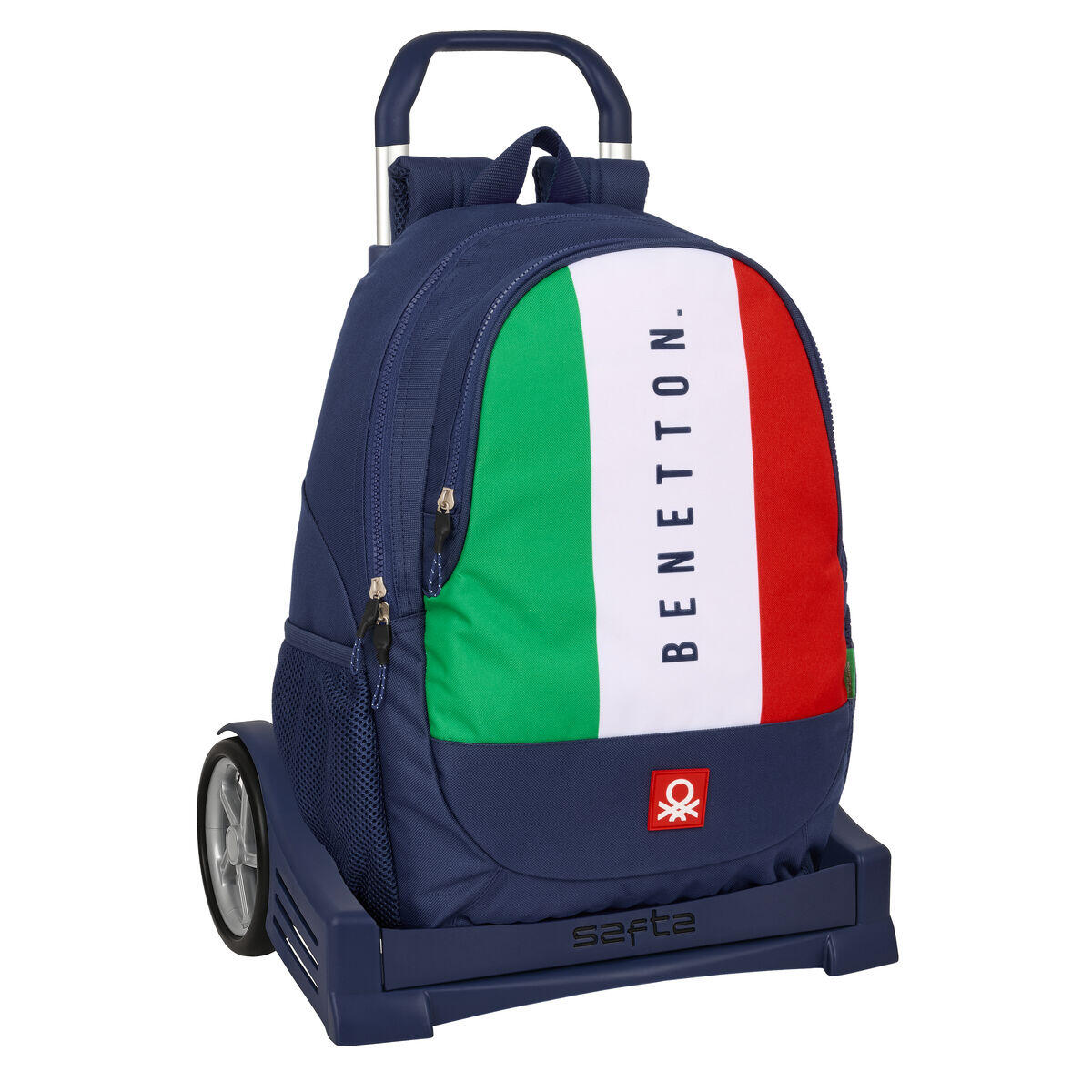 Torba szkolna z kółkami Benetton Flag Granatowy