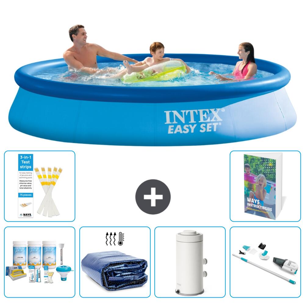 INTEX Basen Easy Set Okrągły - 366x76 cm - 7-częściowy S136