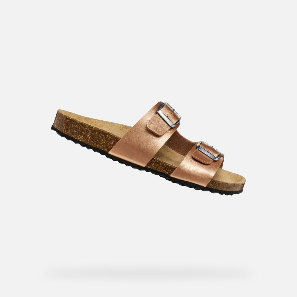 Sandały GEOX D BRIONIA Brąz