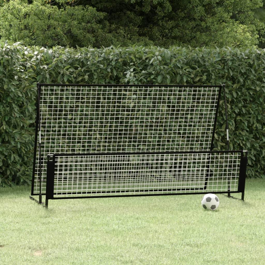 VidaXL Rebounder/Brama piłkarska 2 w 1 202x104x120 cm Stal