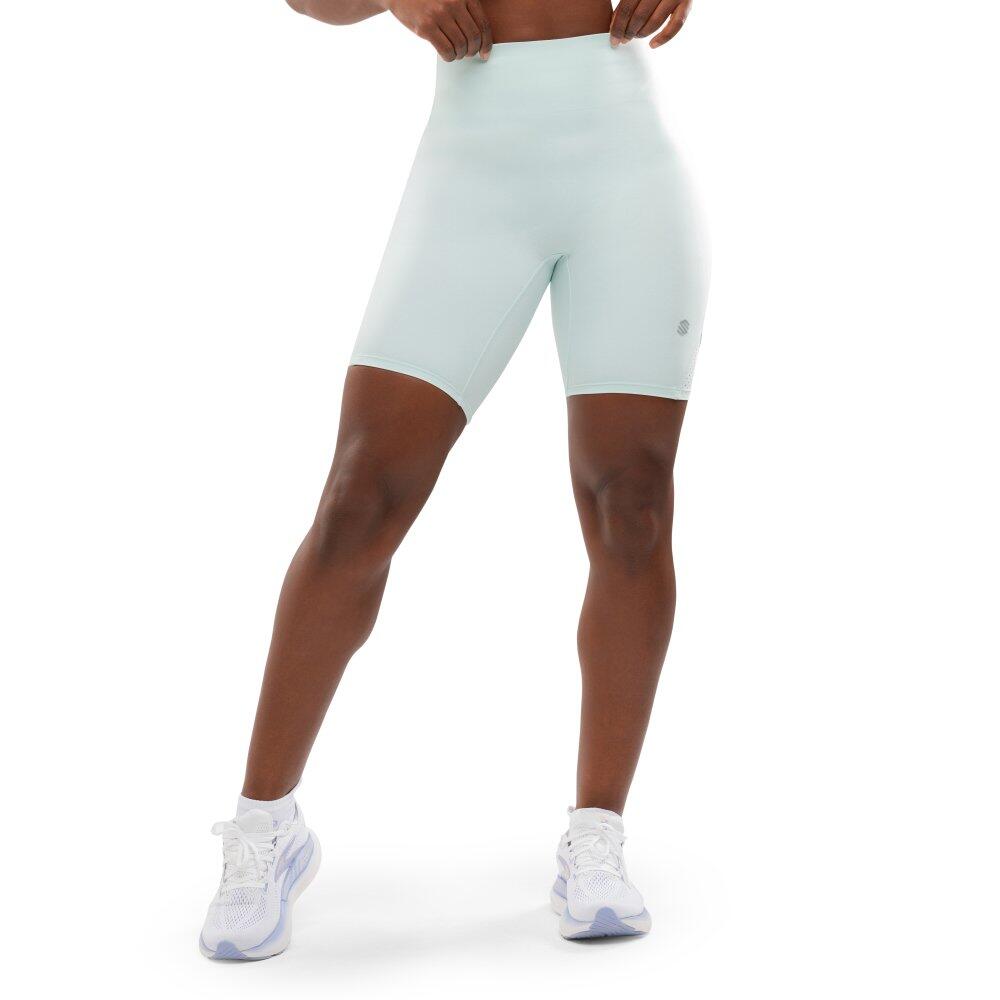 Damskie krótkie legginsy kolarki do biegania Fitness Siroko Thames Mint