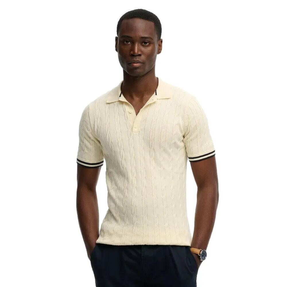 Polo o textured knit Superdry