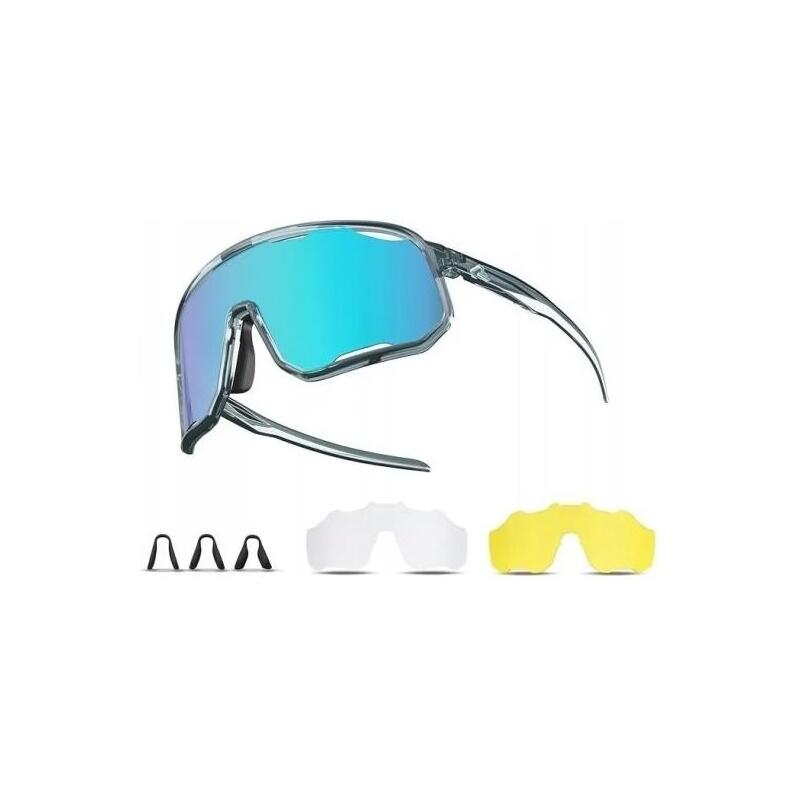 Okulary sportowe z polaryzacją i 3 wymiennymi soczewkami ROCKBROS