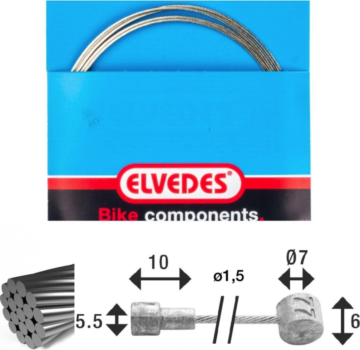 Elvedes linka hamulca wewnętrzna stal nierdzewna 2350 mm 1,5 mm 6412/27RVS