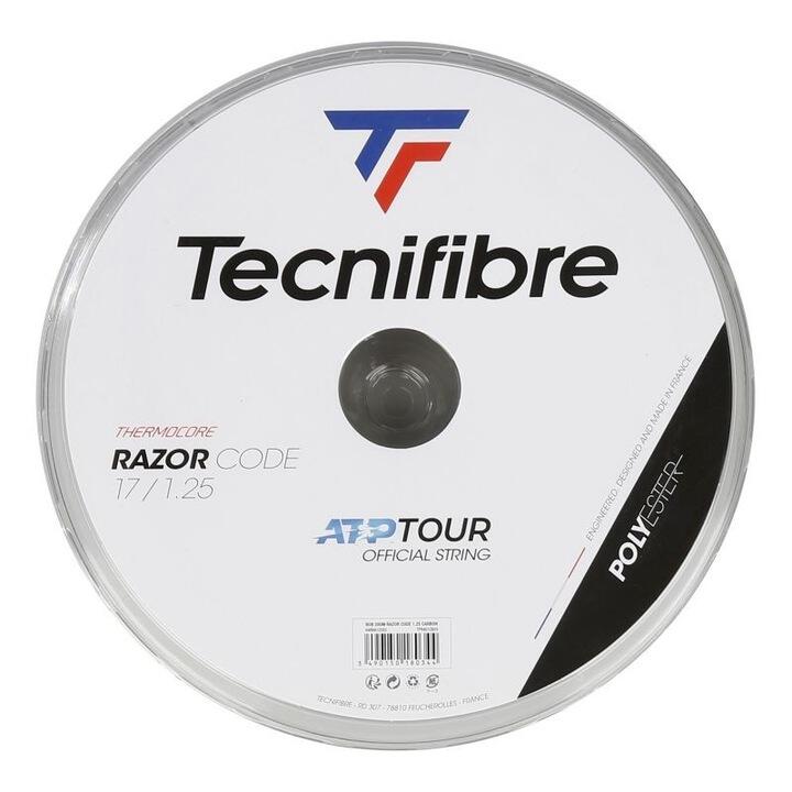 Naciąg tenisowy carbon Tecnifibre Razor Code (200 m) Szpula
