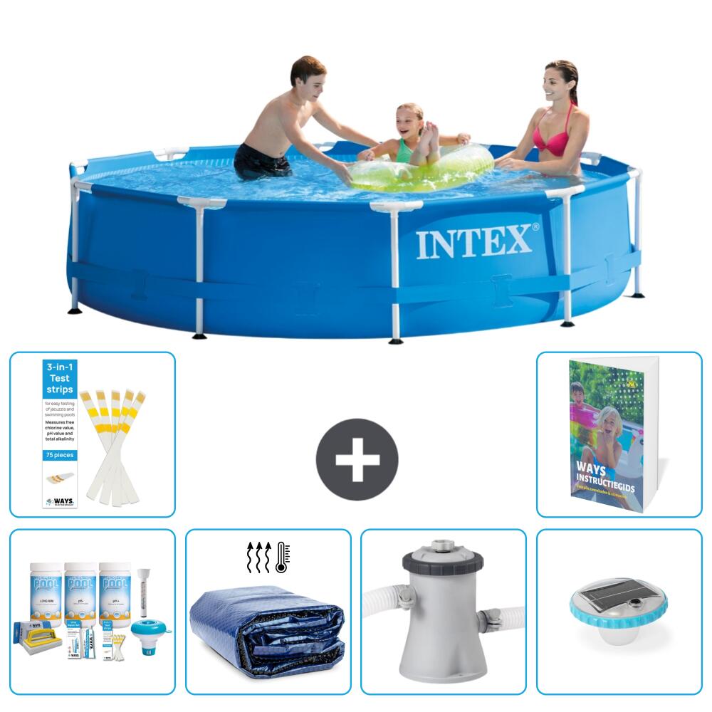 INTEX Basen ze stelażem Okrągły - 305x76 cm - 7-częściowy S160