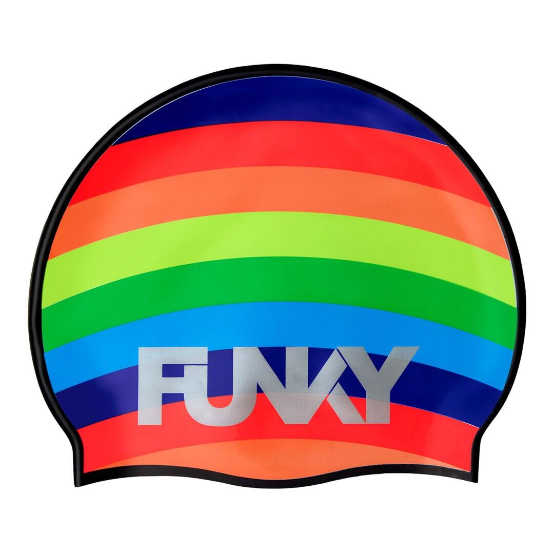 Czepek pływacki na basen silikonowy unisex Funkita Rainbowie