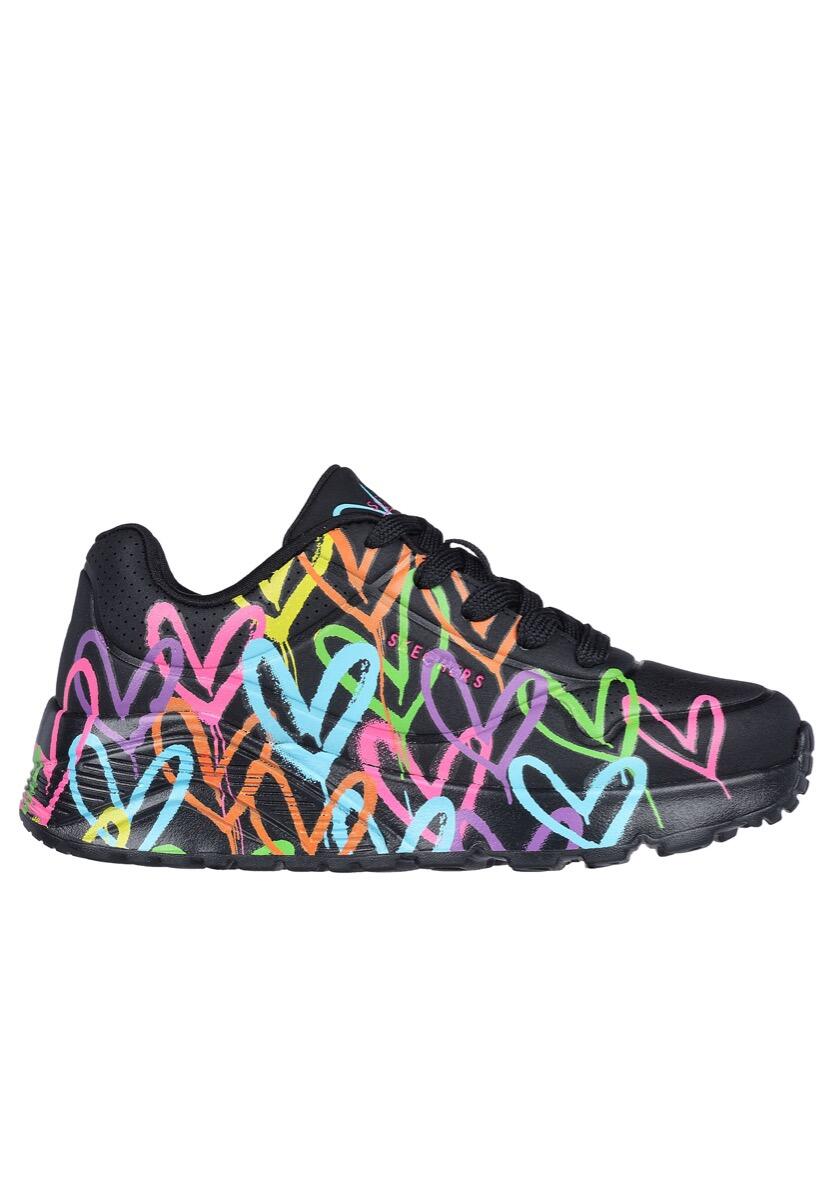 Skechers Uno Lite Spread The Love 314064L/BKMT Zwart-30