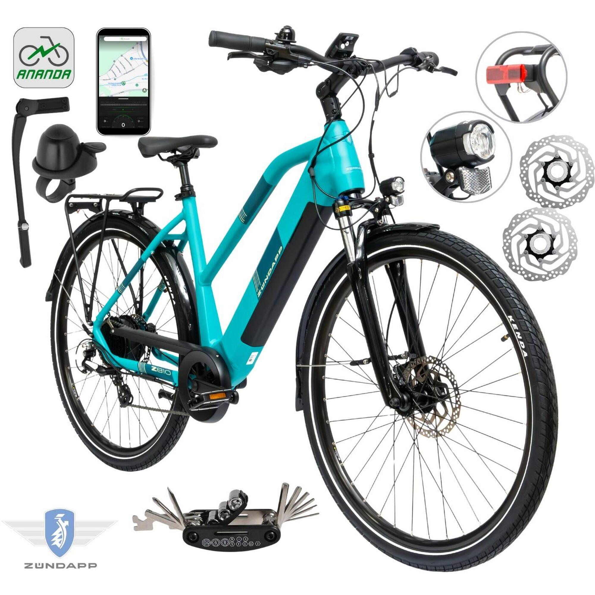 Rower Elektryczny Damski Trekkingowy 28 SHIMANO Aplikacja 2025 LCD 250 W