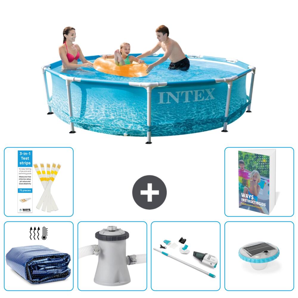 INTEX Basen ze stelażem Okrągły - 305x76 cm - 7-częściowy S81