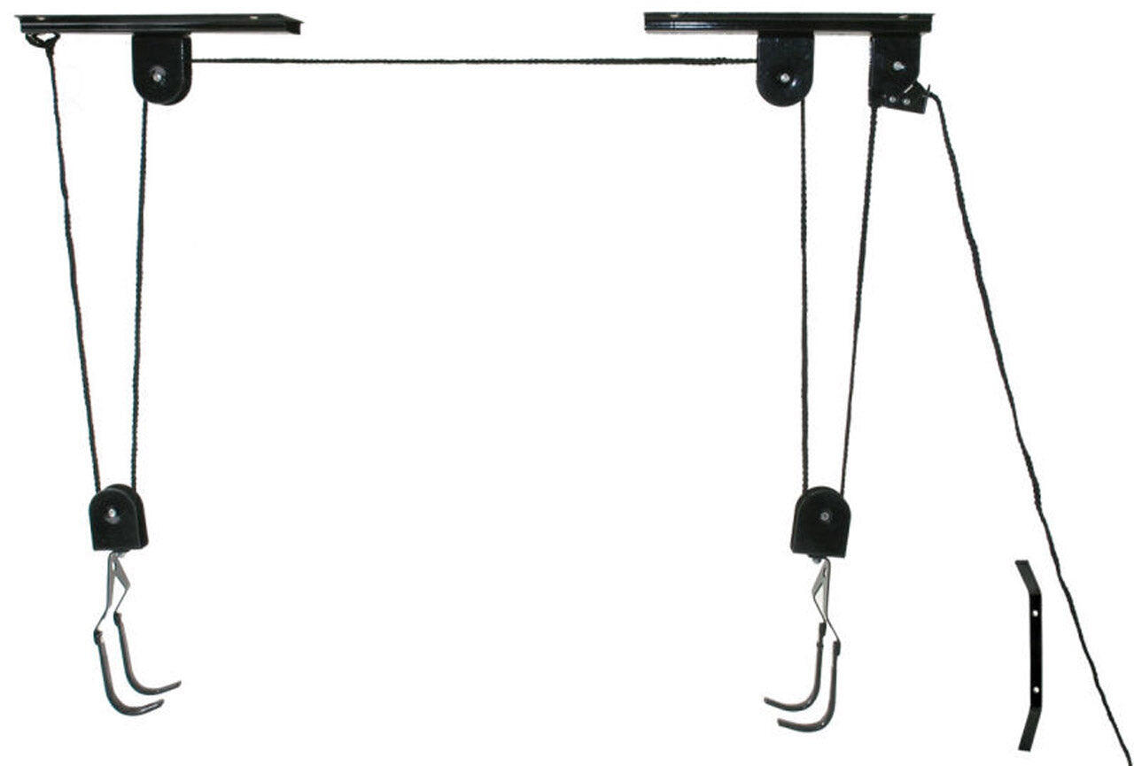 Winda rowerowa, przechowywanie rowerów, czarna - do 20 kg - system zawieszenia