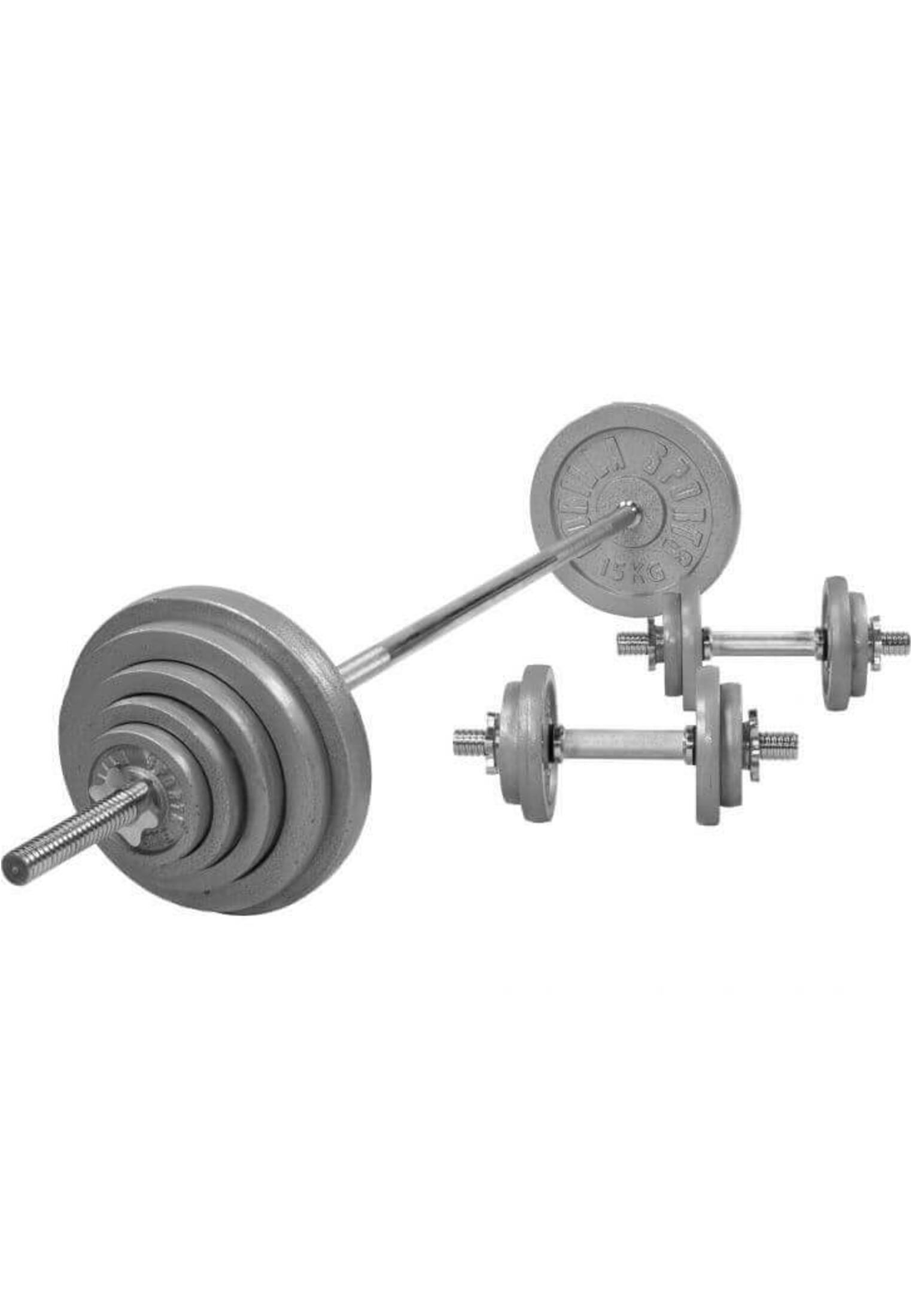 Sztanga 100 kg regulowana żeliwna z hantlami Gorilla Sports