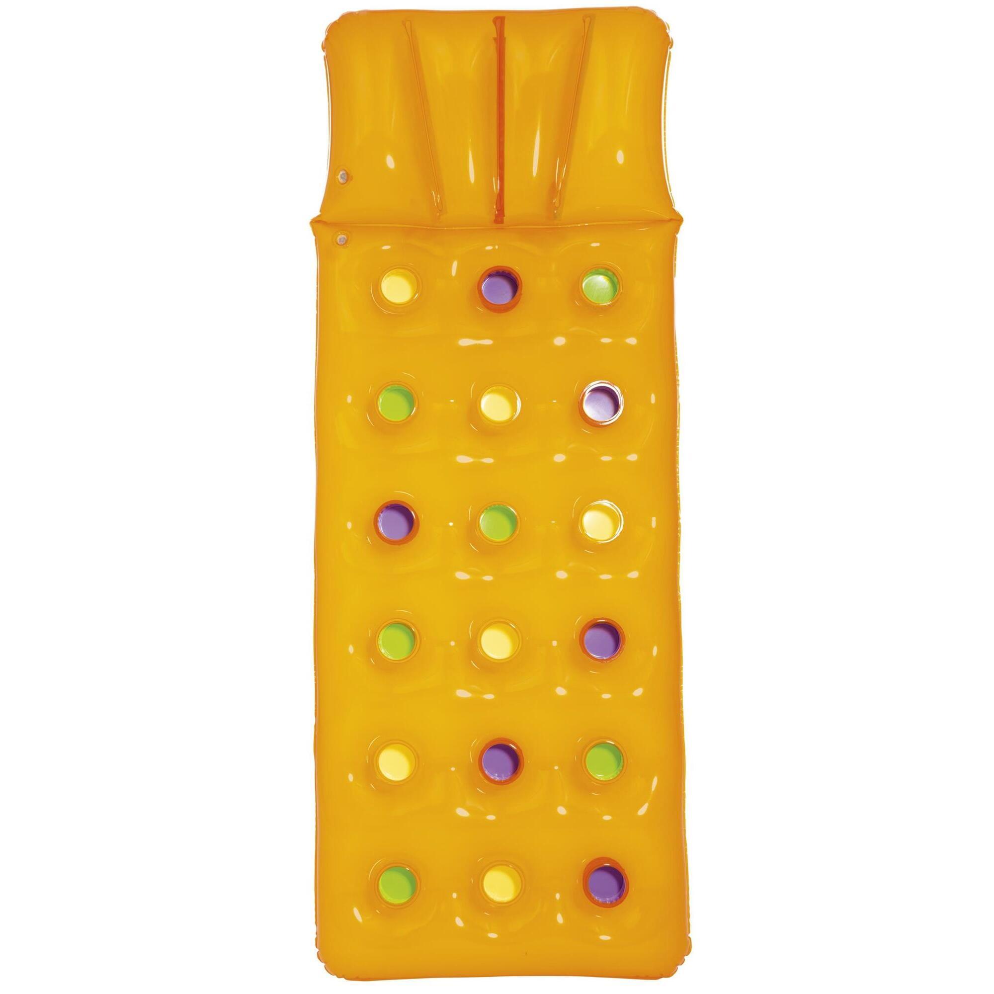 Nadmuchiwany leżak z 18 kieszeniami