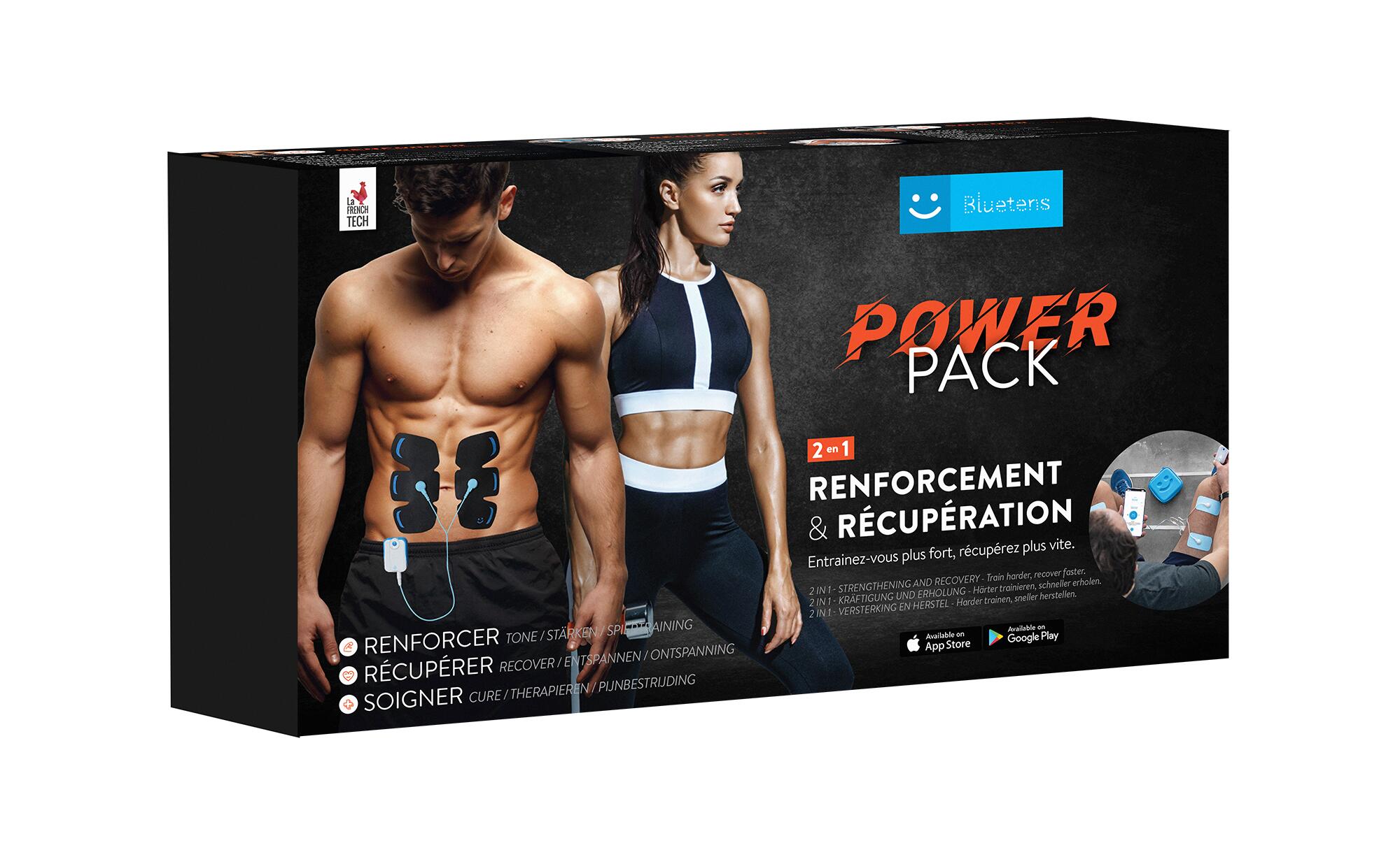 Zestaw Power Pack: klasyczny elektrostymulator i elektrody ABS