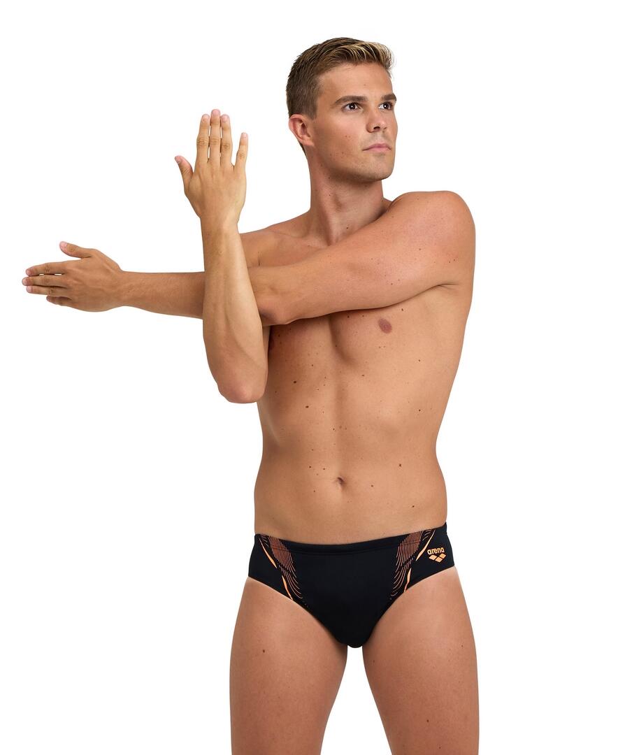 Kąpielówki męskie Arena Swim Briefs Graphic Training Swimsuit 80