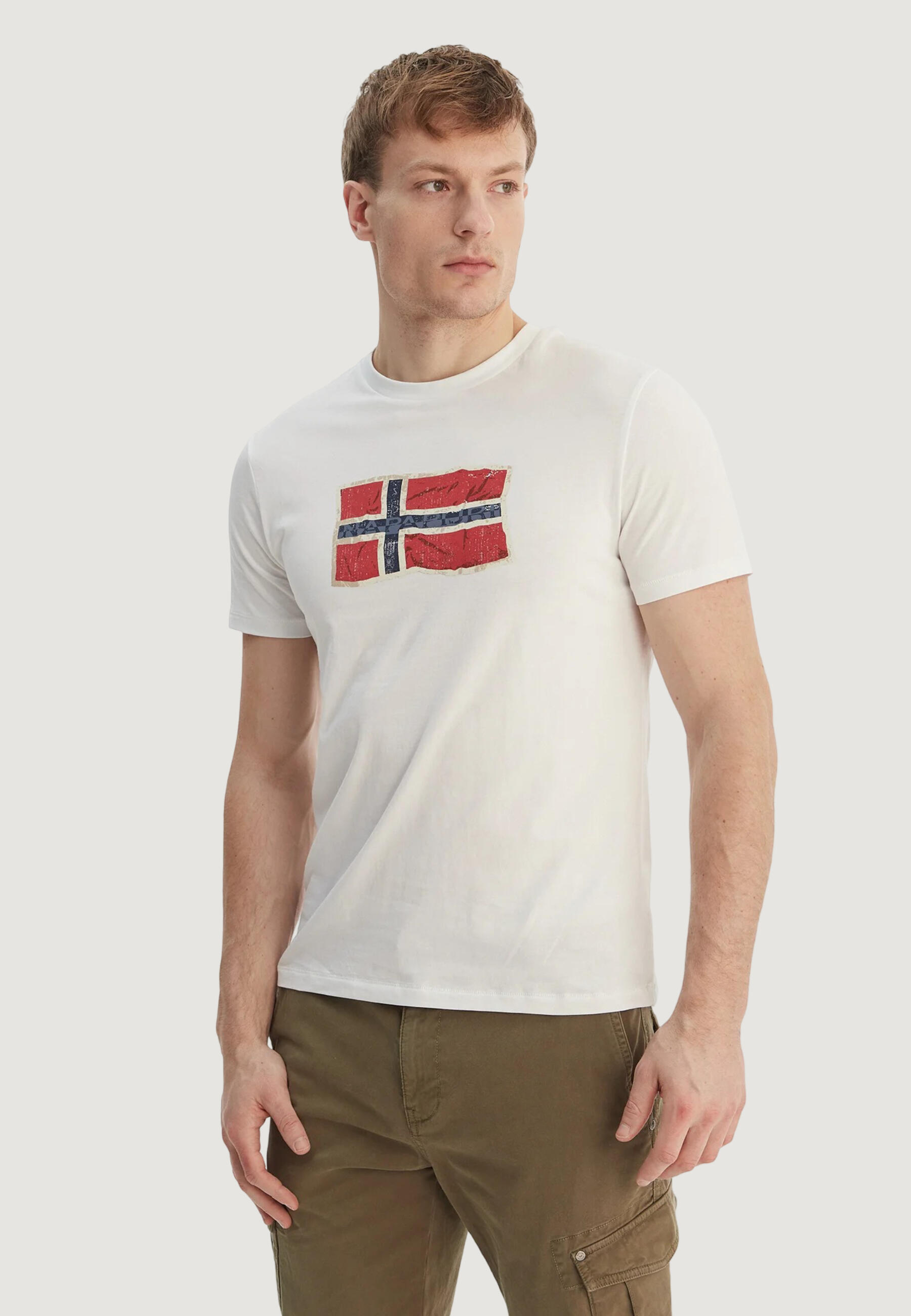 Koszulka crop top Mężczyzna NAPAPIJRI S-MAHSA SS
