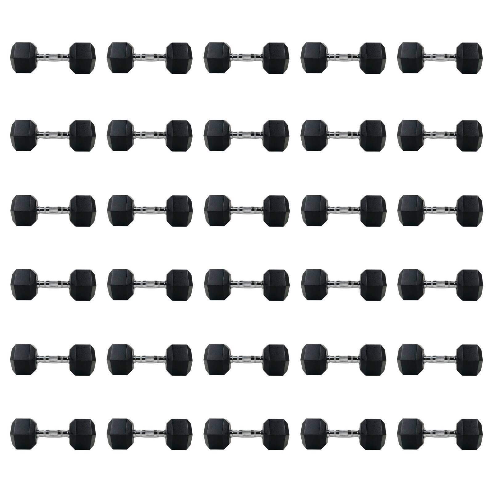 Zestaw hantli hex UNDERFIT 2 x 5-40 kg (675 kg)