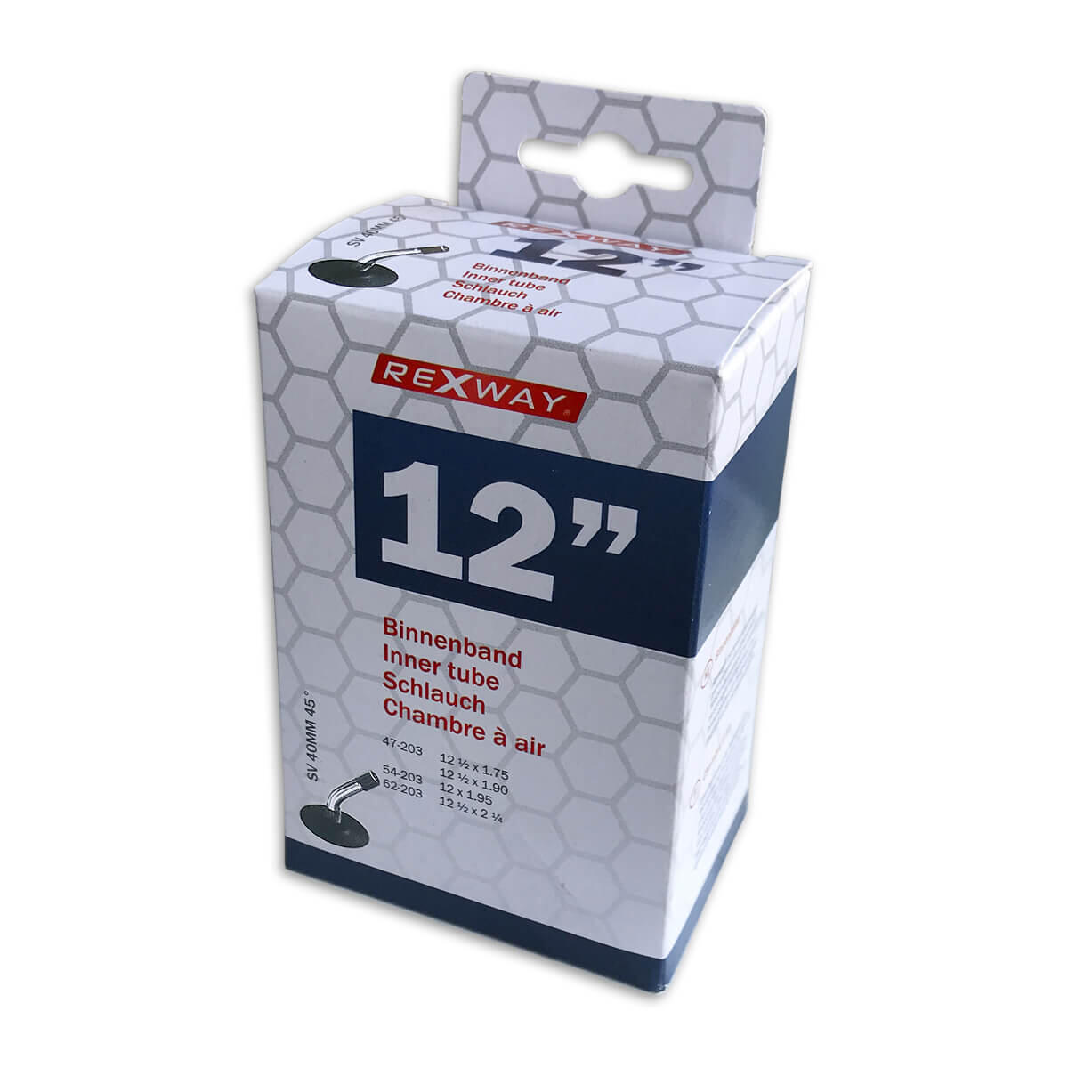 Dętka Rexway 12 cali AV 40 mm 45°