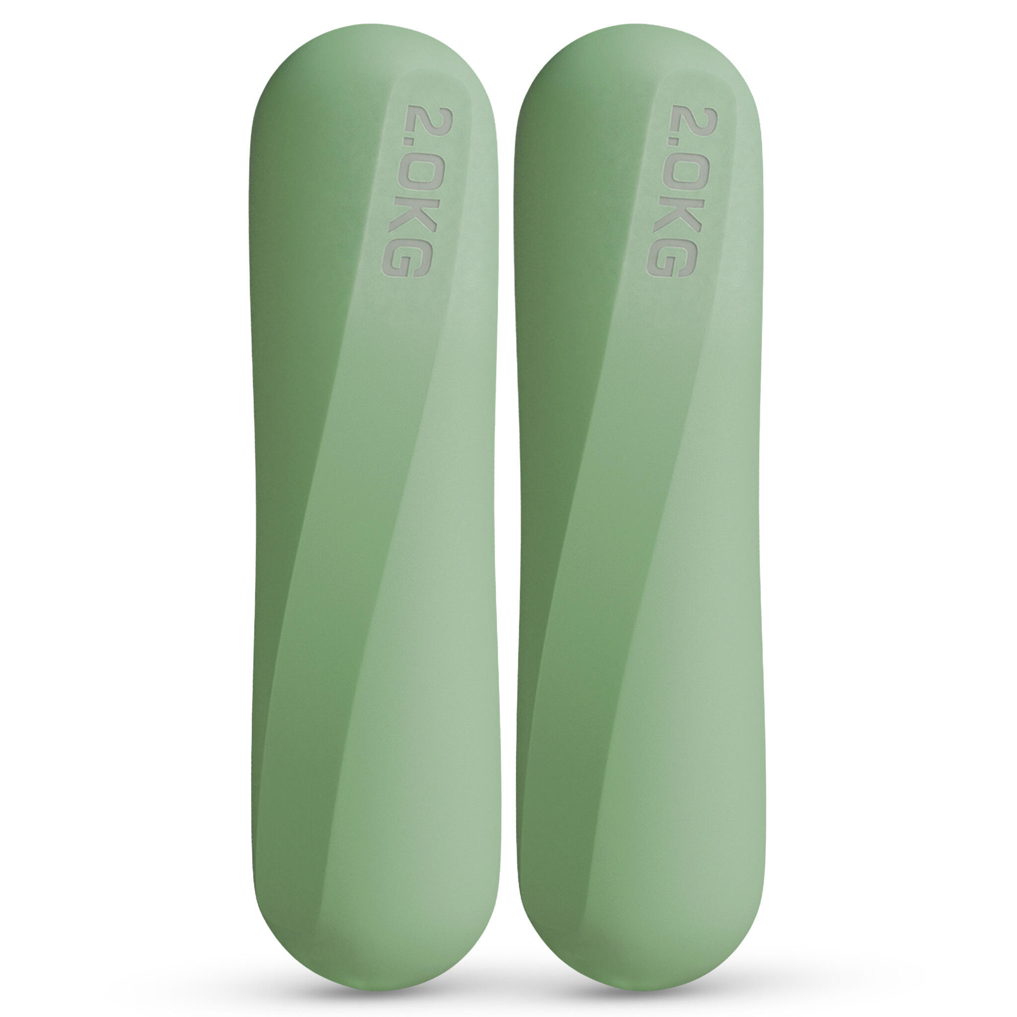Hantle do pilatesu 2 kg silikonowe – zestaw 2 sztuk do jogi i pilatesu