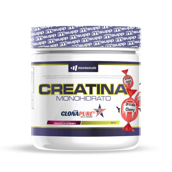Monohydrat kreatyny Clonapure® - 300 g Dracula Cherry MASMUSCULO