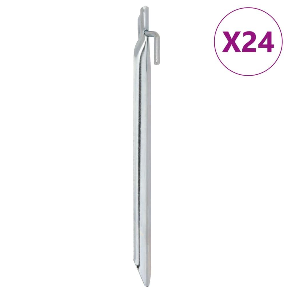VidaXL Kołki do namiotu V 24 szt Ø20 mm 25 cm stal ocynkowana