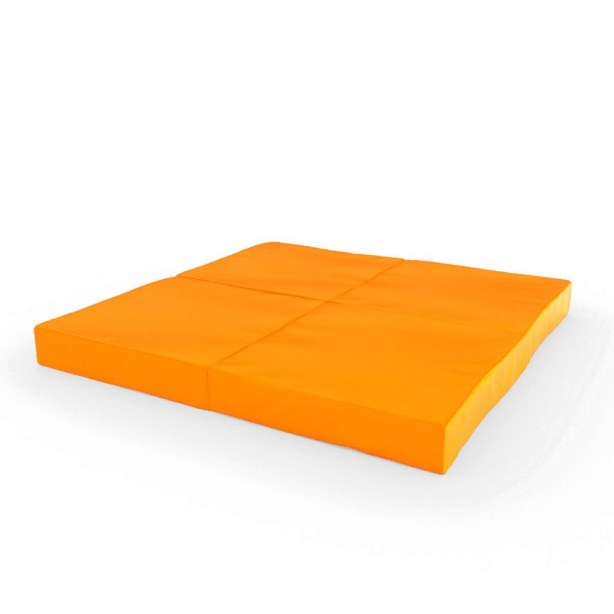 Materac gimnastyczny Kometa 100x100x10 (4cz) pomarańczowo-żółty
