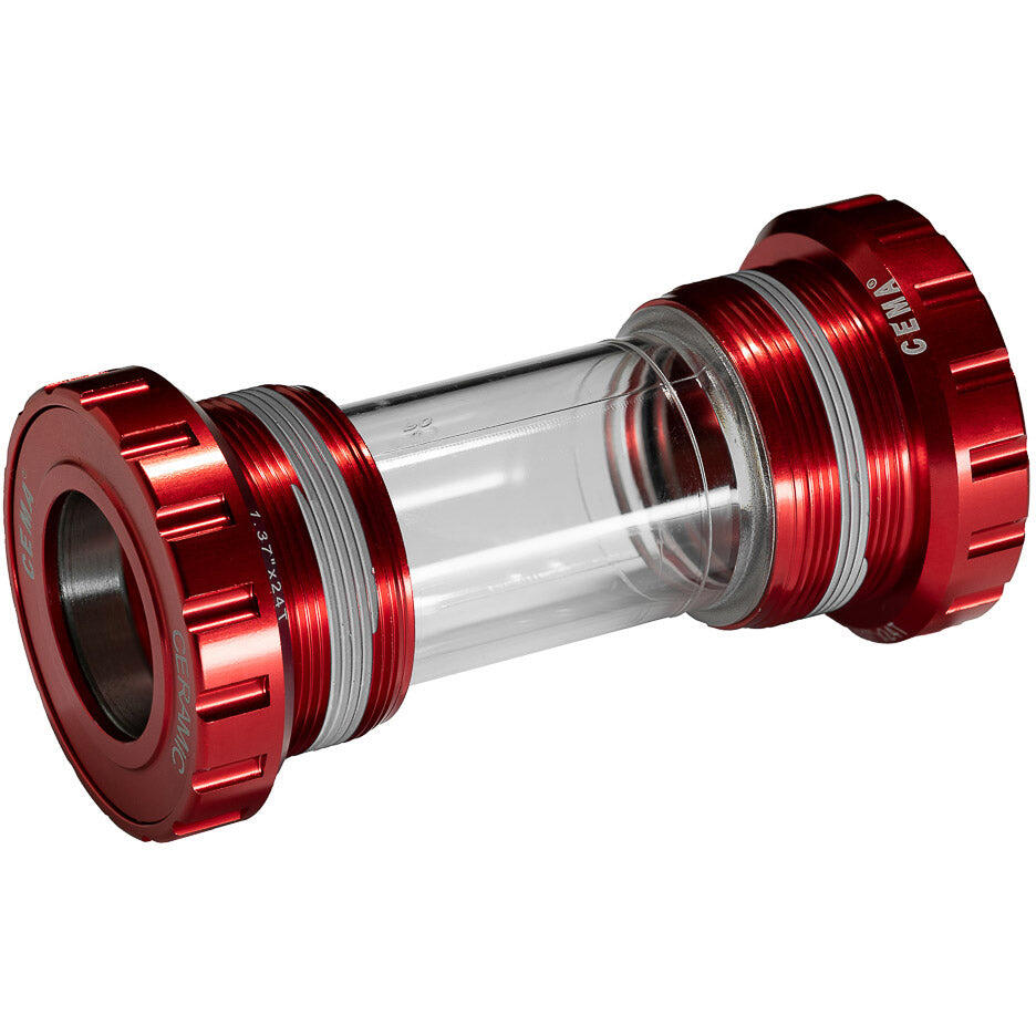 CEMA suport BSA Shimano ceramiczny SRC-BT-BSA24R 68/73 mm czerwony