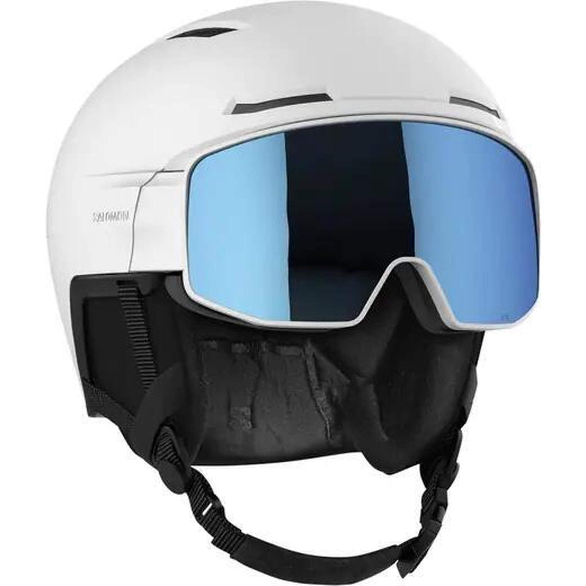 Sporty zimowe Kaski Salomon Driver Pro Sigma Mips Kask Narciarski - M - White