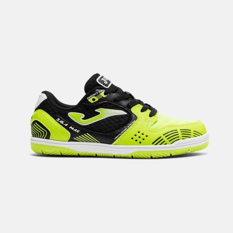 Buty piłkarskie dziecięce Joma Sala Max Jr IN fluor yellow
