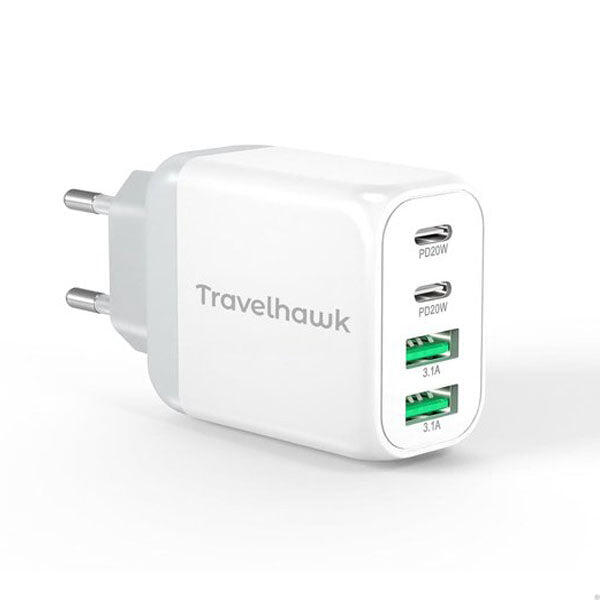 Ładowarka USB-C – szybka ładowarka z 4 portami (2×USB-A i 2×USB-C)