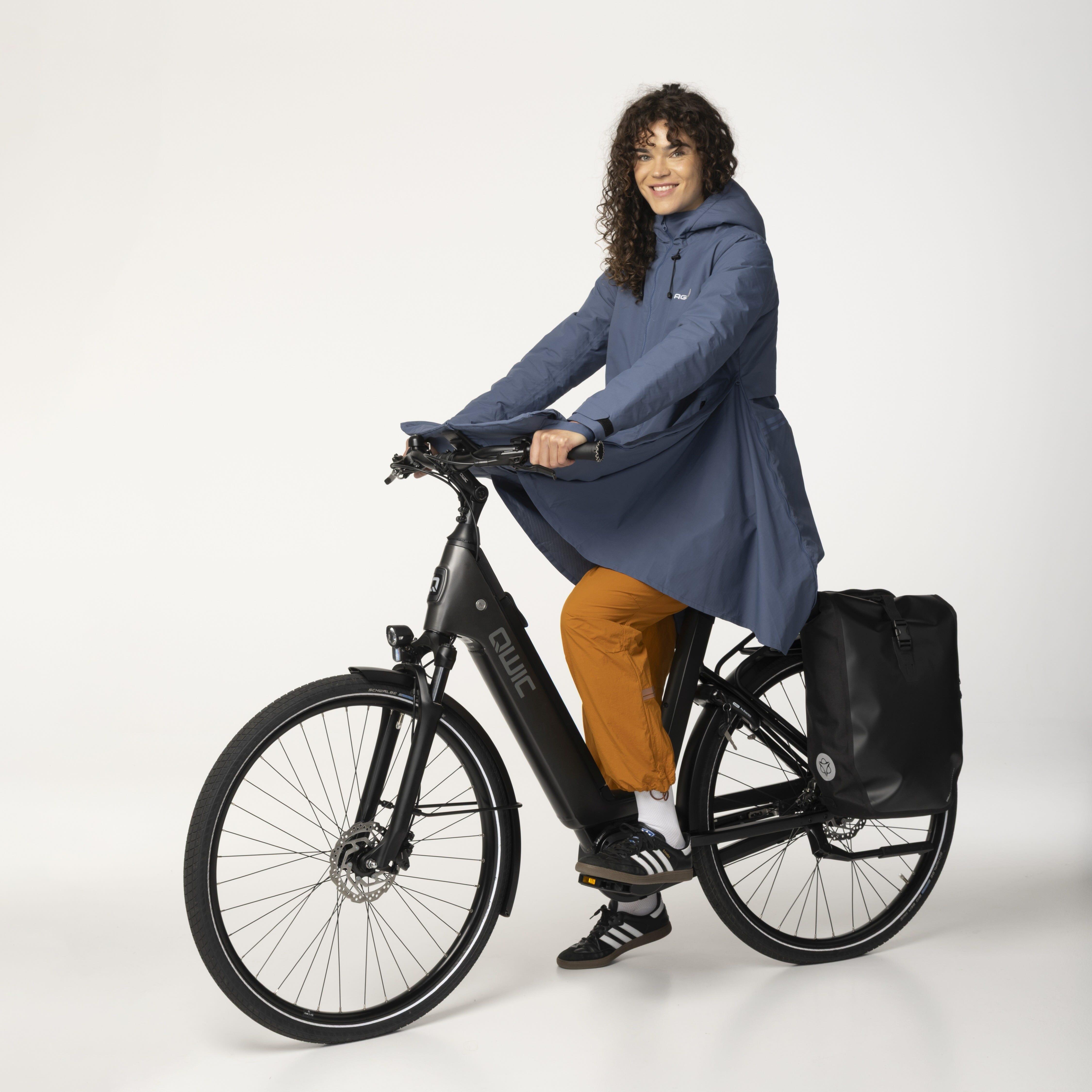Seq II Winter Rain Jacket Women Denim Blue