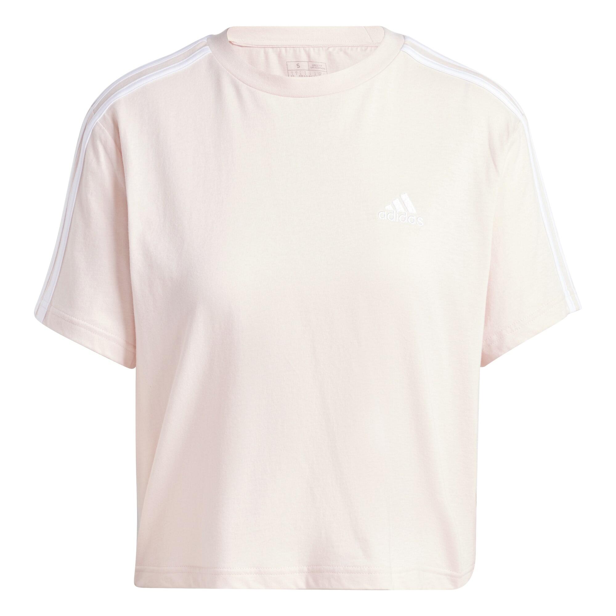 Koszulka damska adidas Essentials 3-Stripes Crop Top, 100% bawełna