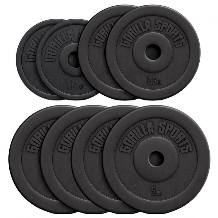 Zestaw 4x7,5kg obciążenia winylowe 31 mm