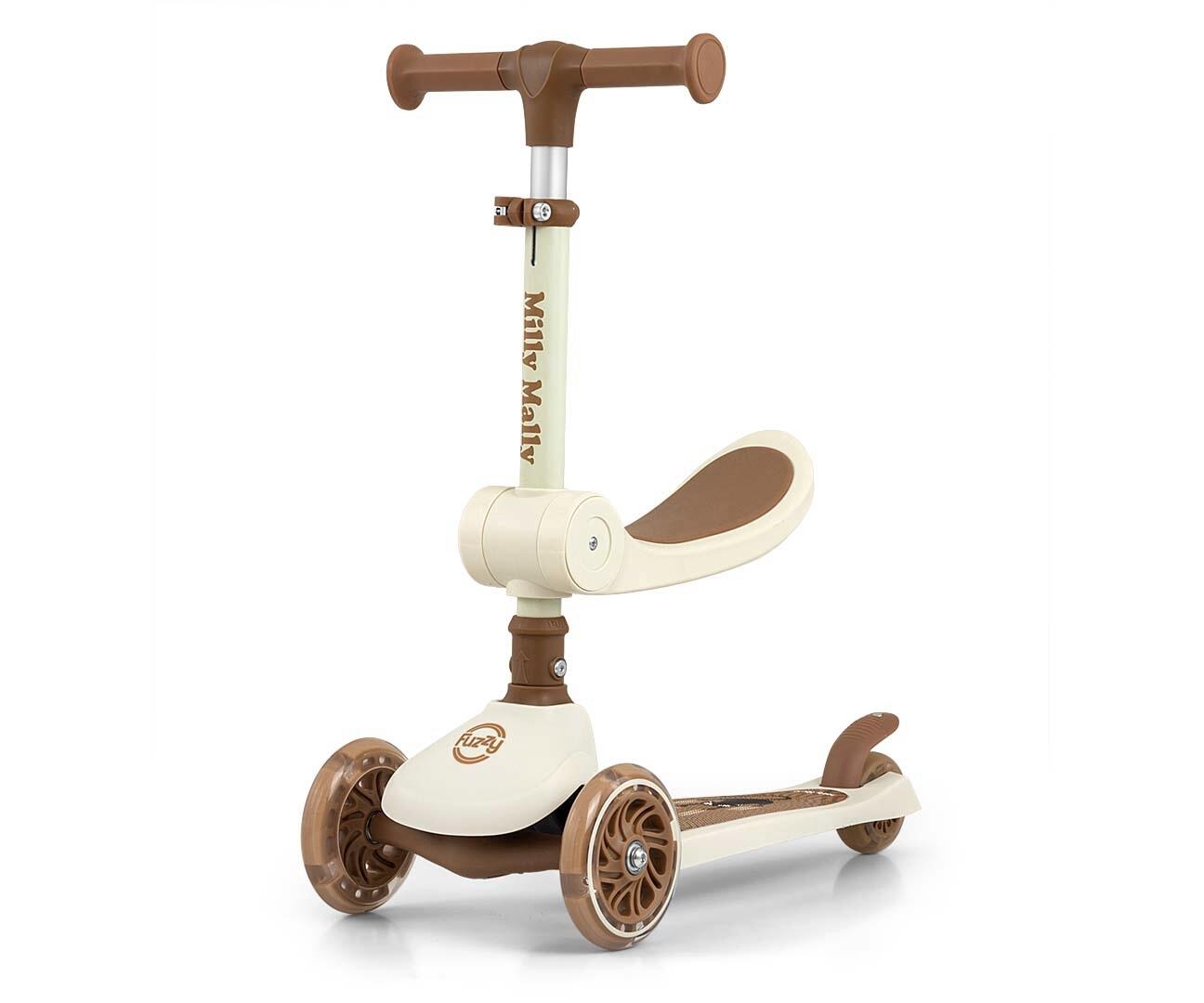 Hulajnoga trójkołowa dla dziecka Milly Mally Scooter Fuzzy Classic z siedzonkiem