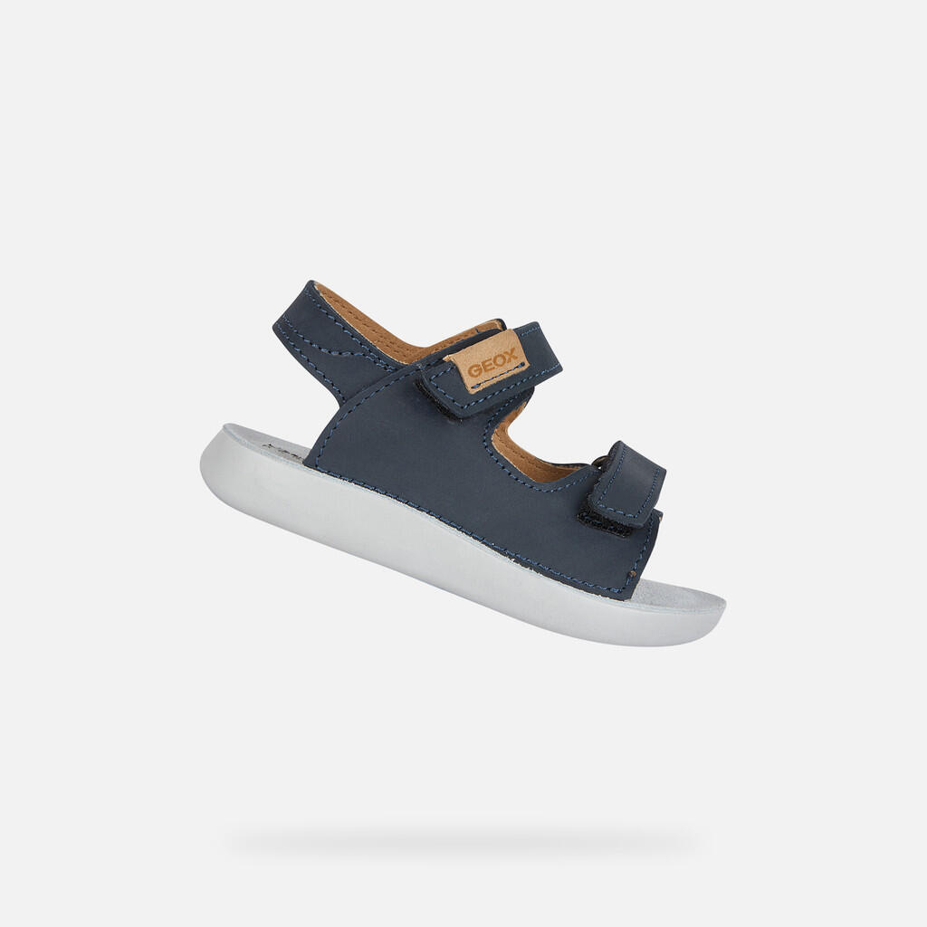 Sandały GEOX B SANDAL LIGHTFLOPPY Niebieski
