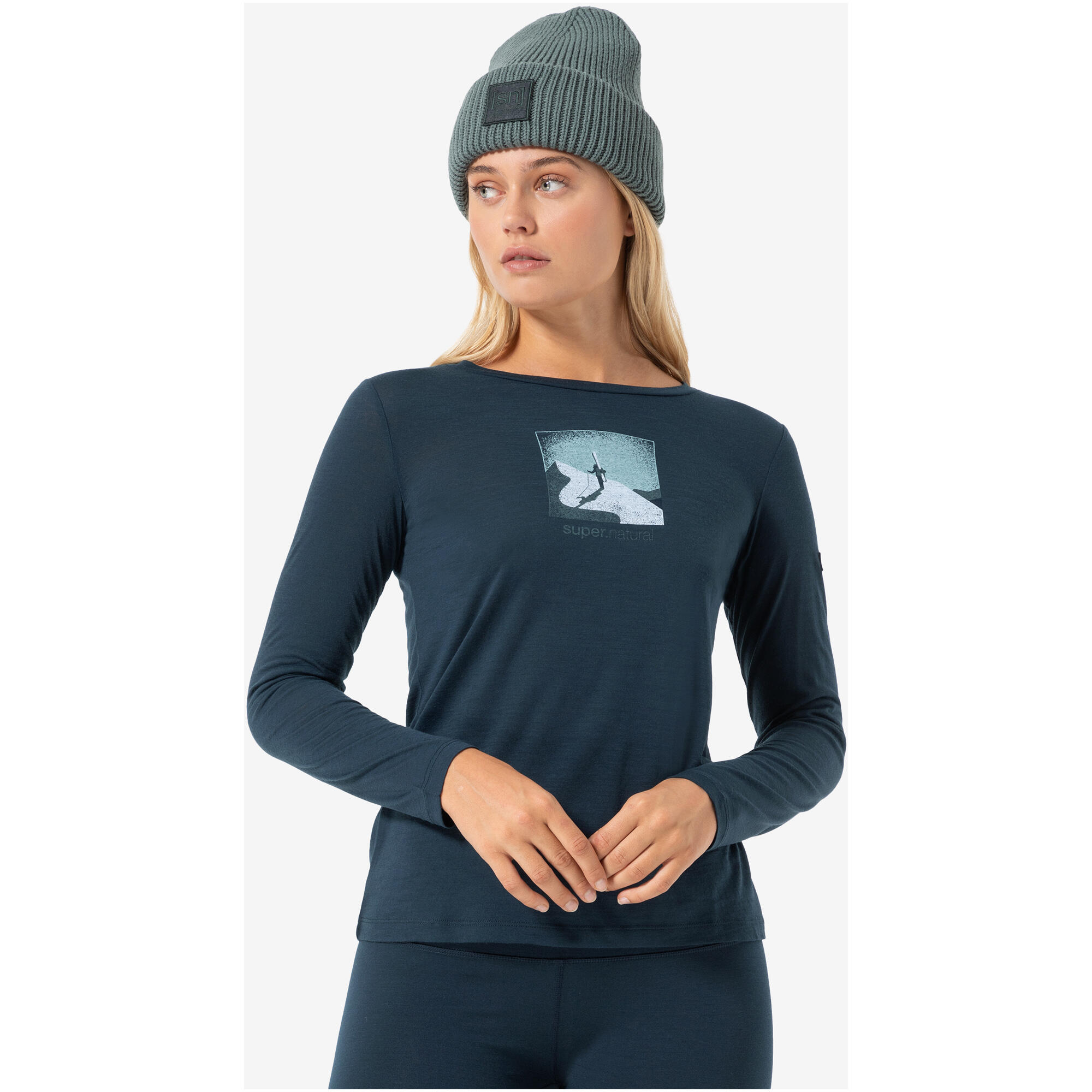 Koszulka z długim rękawem damska SUPER.NATURAL W Almost Done LS