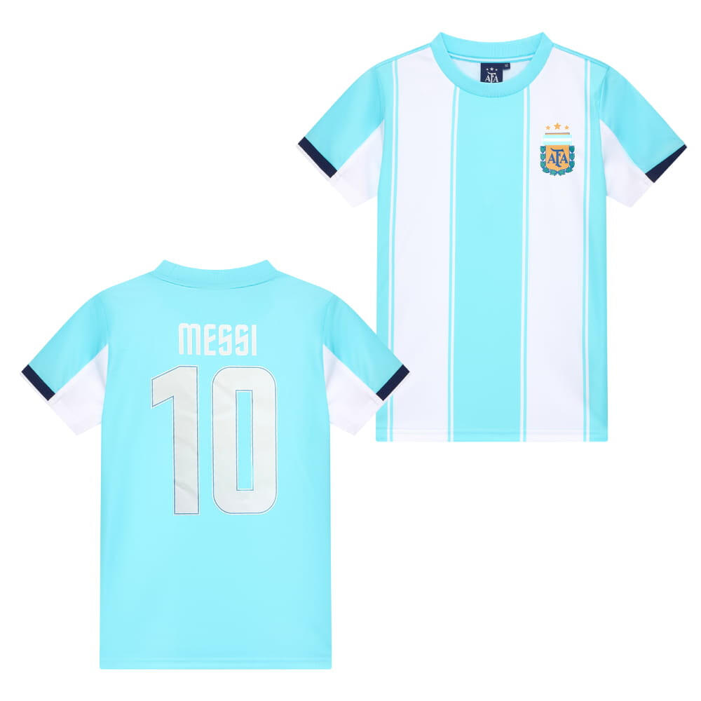 Koszulka domowa Messiego Argentyna dla dzieci