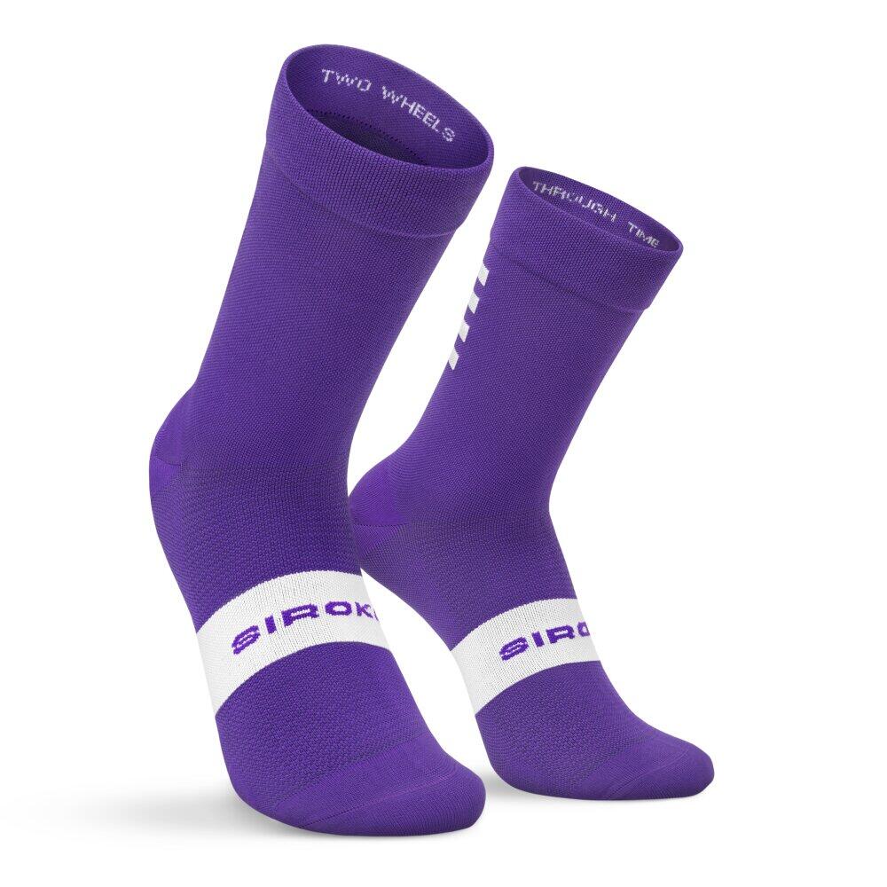 Skarpetki rowerowe Kolarstwo Siroko S1 Purple