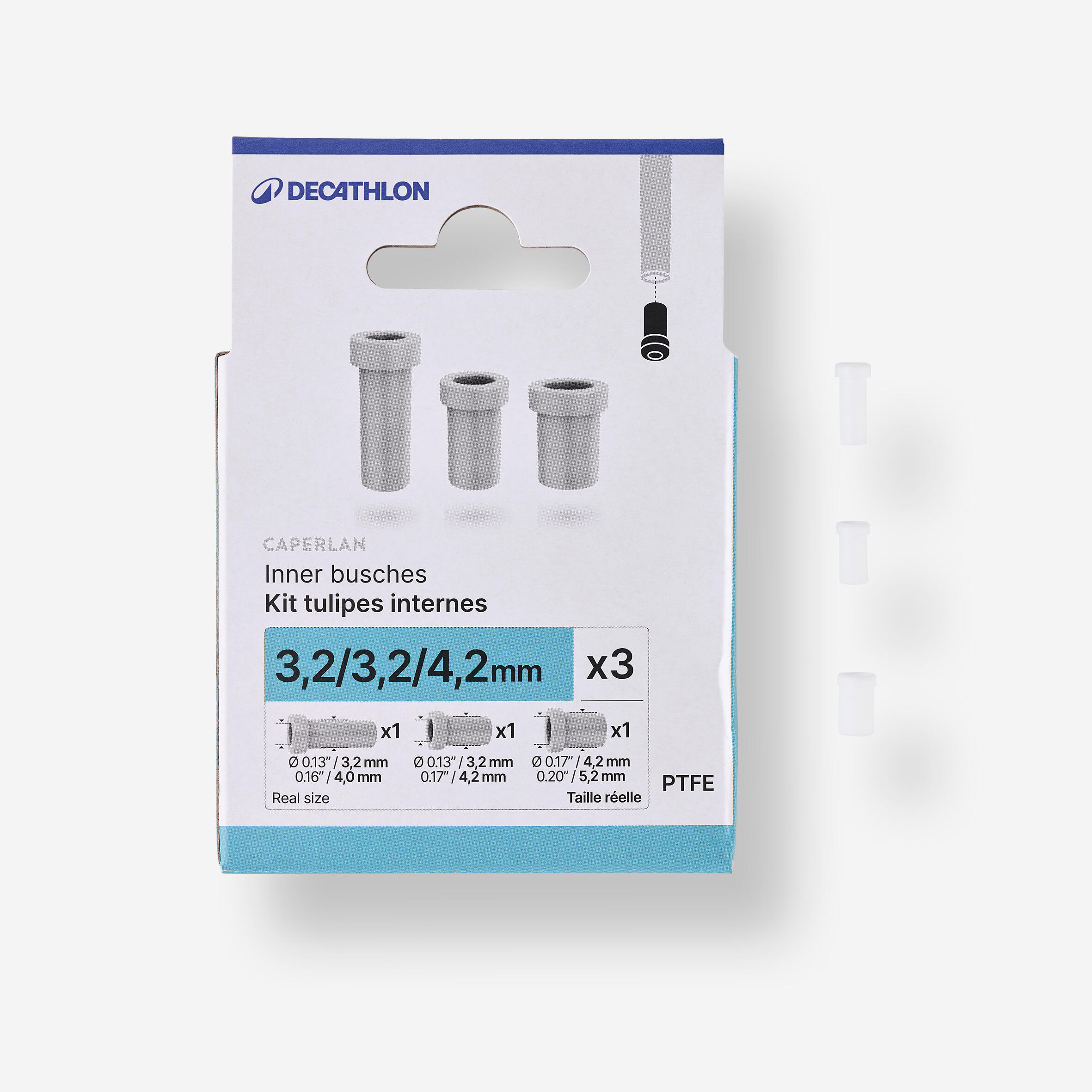 Tulejka teflonowa wewn. 3,2/3,2 / 4,2 mm