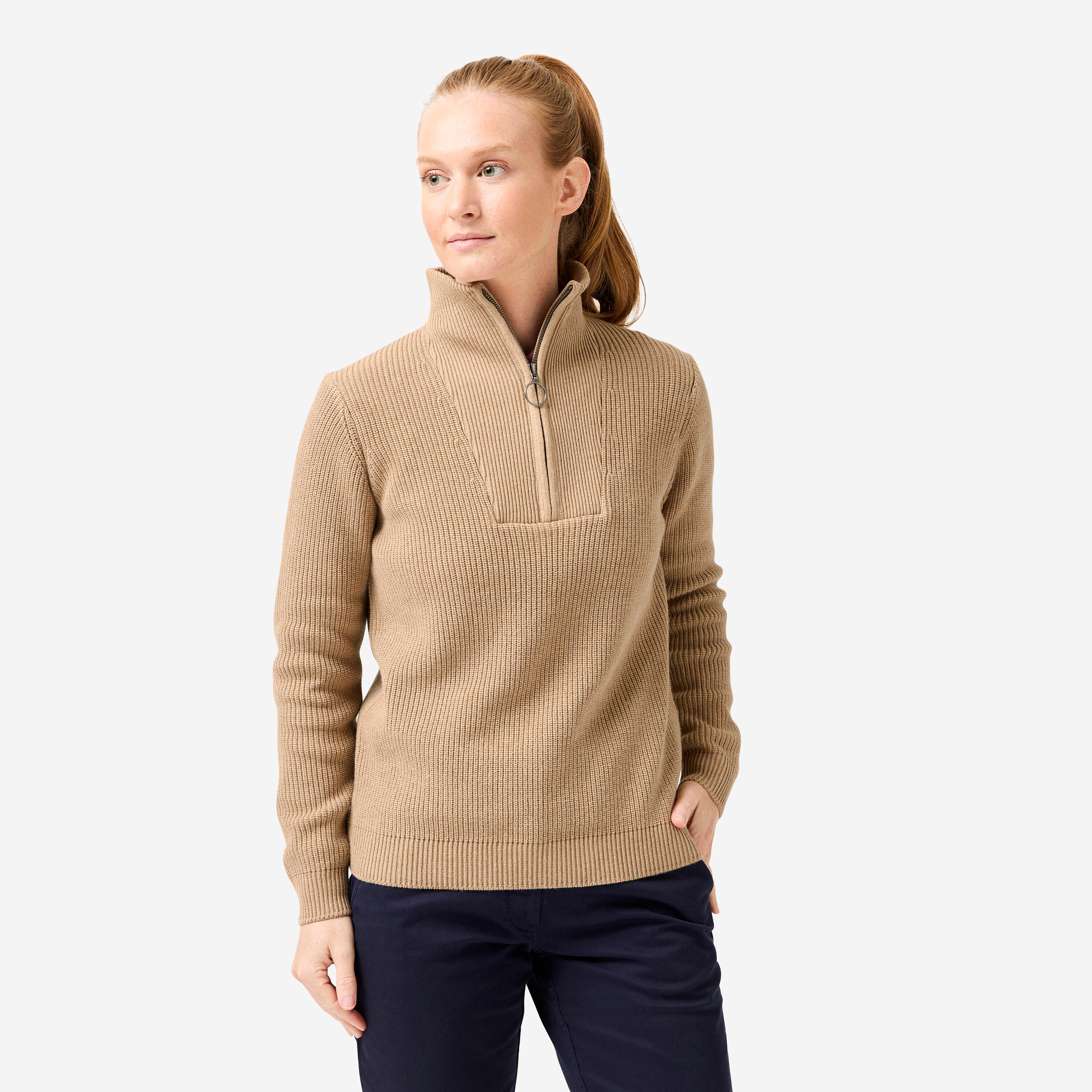 Sweter do golfa damski MW500
