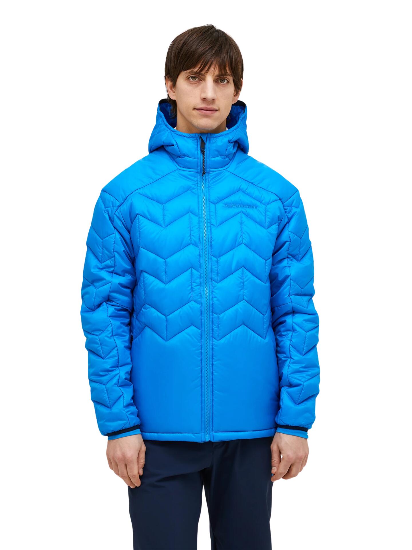 Kurtka Peak Performance męska Elevate Liner Hood niebieska - XL