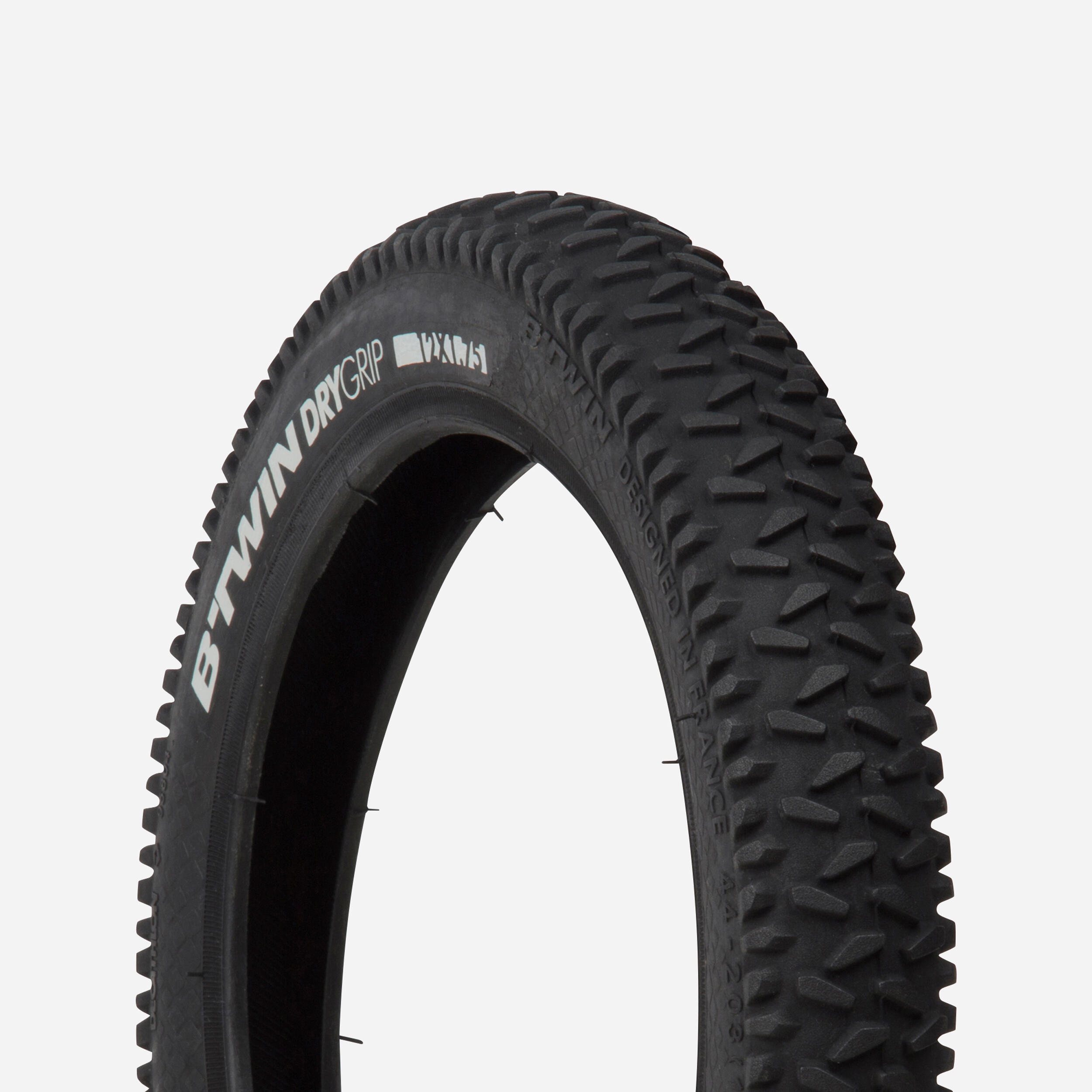 Opona do roweru dziecięcego Btwin 12x1,75 ze sztywną stopką